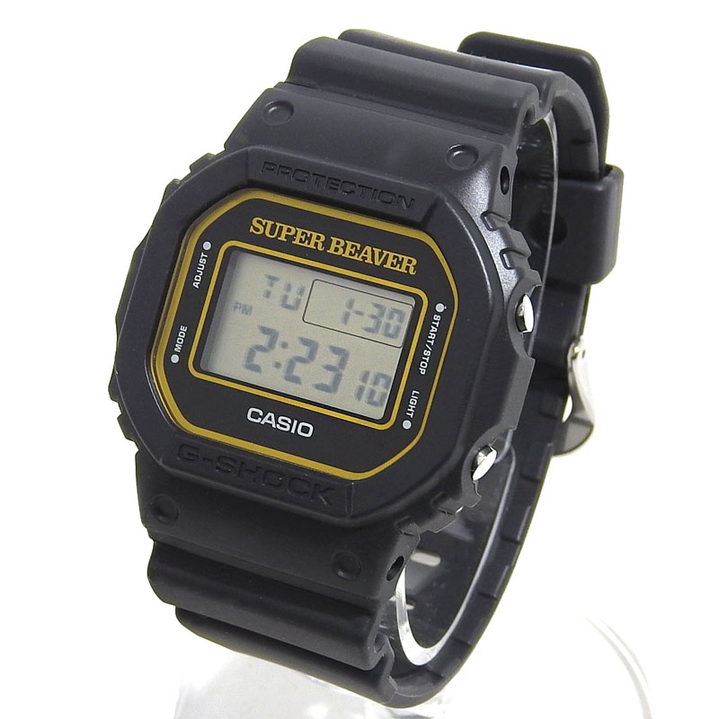 美品 CASIO G-SHOCK カシオ ジーショック SUPER BEAVER メンズ クォーツ 腕時計 DW-5600VT 