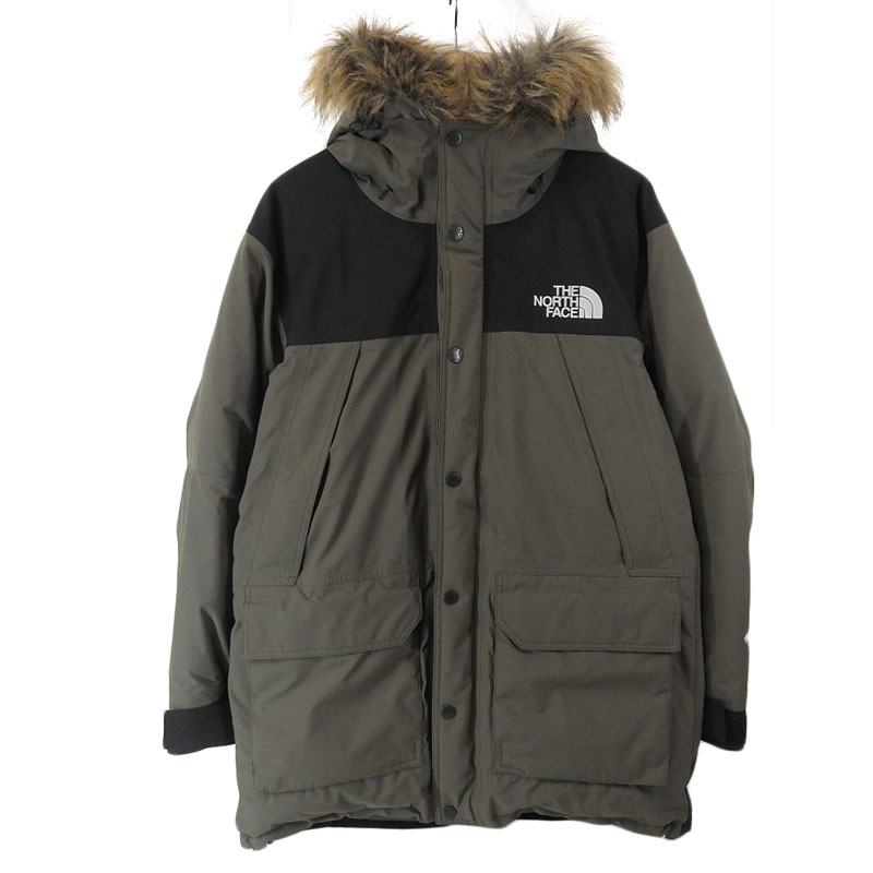 美品 THE NORTH FACE ザ ノースフェイス マウンテンダウンコート カーキ グリーン L 【中古】