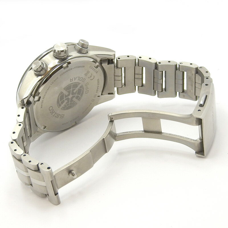 SEIKO セイコー ASTRON アストロン SBXC 003 メンズ ソーラー電波 腕時計 黒文字盤 【中古】