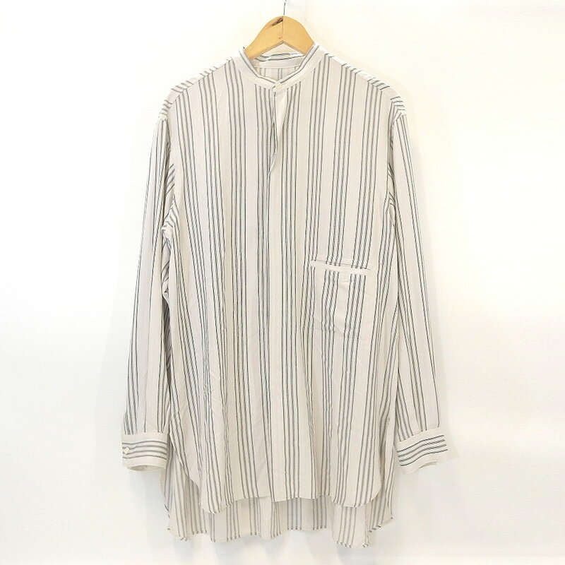 Rakuten - YOKE ヨーク ノーカラー ストラップ シャツ メンズ ホワイト系 2 【中古】