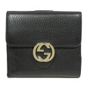 美品 GUCCI グッチ Wホック財布 二つ折り財布 レザー ブラック 615525 【中古】(4)