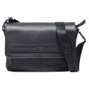 美品 FURLA フルラ レザー ナイロン ショルダーバッグ ブラック 【中古】