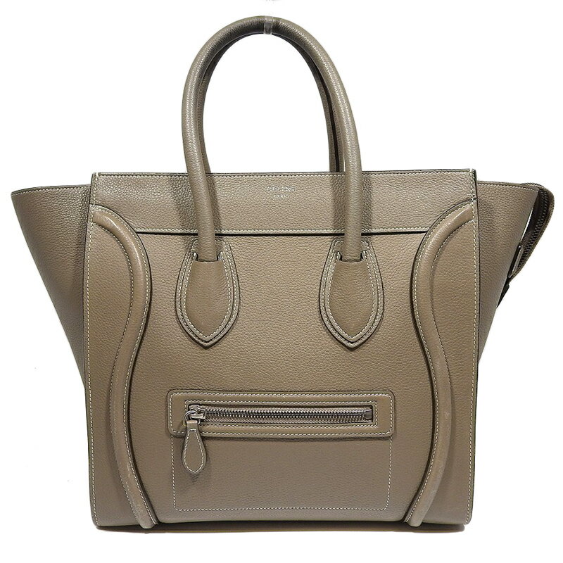 セリーヌ ラゲージ ミニショッパー / レザーコンビリネンキャンバストートバッグ セリーヌ ラゲージ ミニショッパー レザー トートバッグ