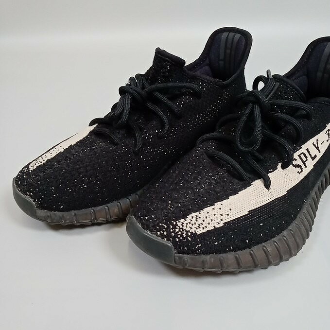 adidas アディダス YEEZY BOOST 350 V2 "Oreo" イージーブースト ”オレオ” スニーカー メンズ ブラック 黒 size 27.0cm BY1604 【中古】