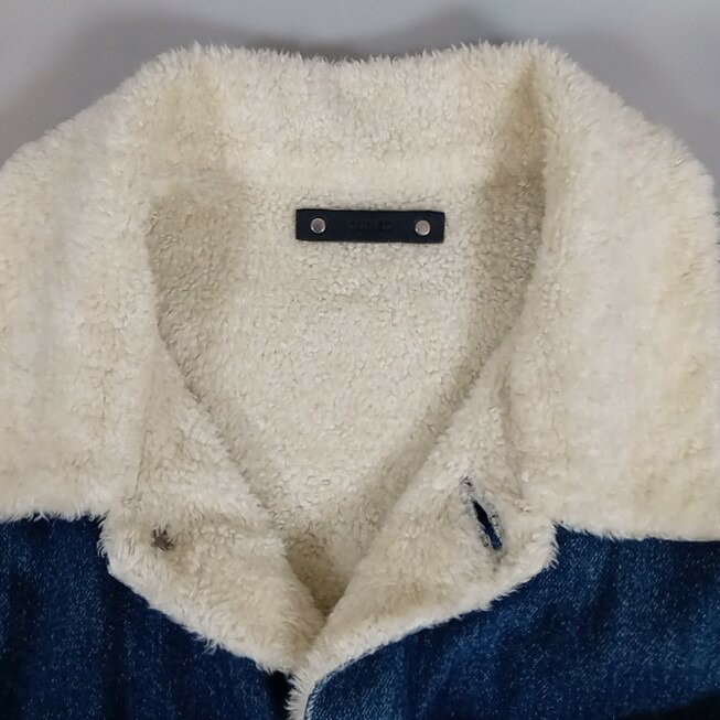 MINEDENIM × WIND AND SEA マインデニム × ウィンダンシー 20AW Denim Boa Jacket デニムボアジャケット メンズ ブルー size 4 20MND-WAS001-86-042 【中古】