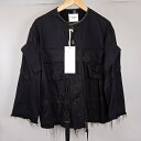 TAKAHIROMIYASHITA The SoloIst. タカヒロミヤシタザソロイスト. 17AW Cutoff Mods Coat カットオフモッズコート メンズ ブラック 黒 size 46 sj.0017AW17 【中古】