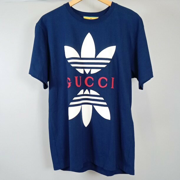 メンズ*GUCCI*トラディショナルロゴ ネイビー Tシャツ 半袖 3-654-m0691_1.jpg