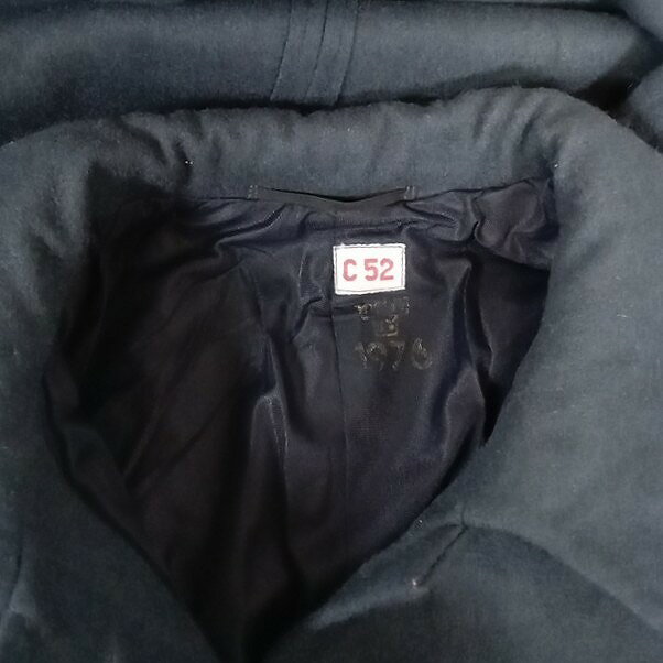 Junex ジュネックス Sewdish Army Wool Coat スウェーデン軍 ウールコート メンズ ネイビー C52 【中古】