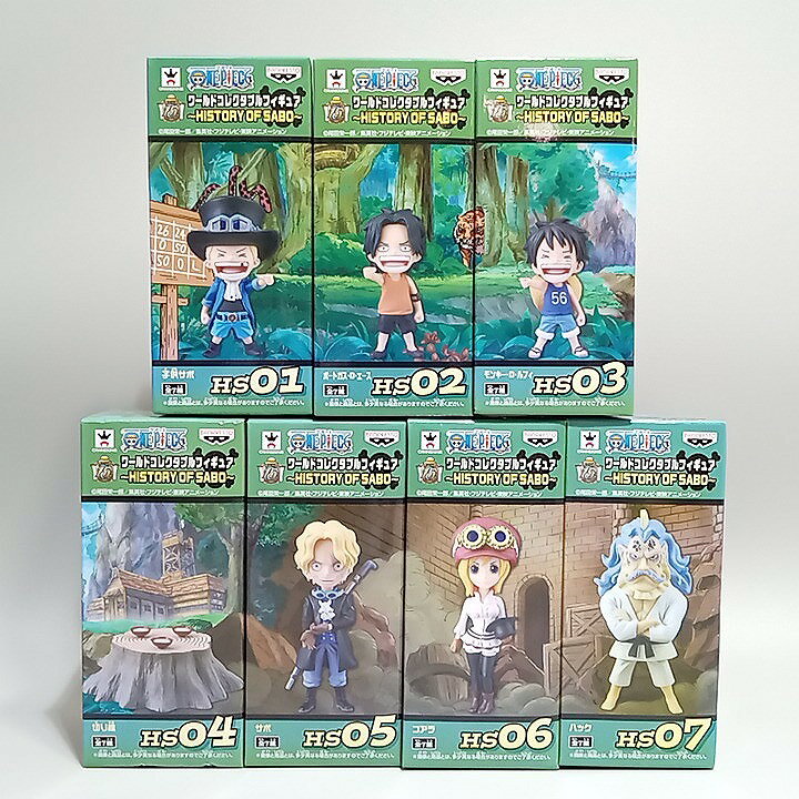 【未開封】 BANPRESTO バンプレスト ワンピース ワールドコレクタブルフィギュア−HISTORY OF SABO−全7種セット 【中古】