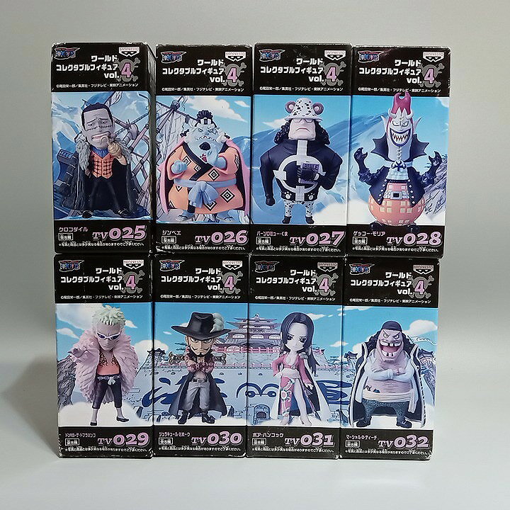 【未開封】 BANPRESTO バンプレスト ワンピース　ワールドコレクタブルフィギュア vol.4 全8種セット 【中古】