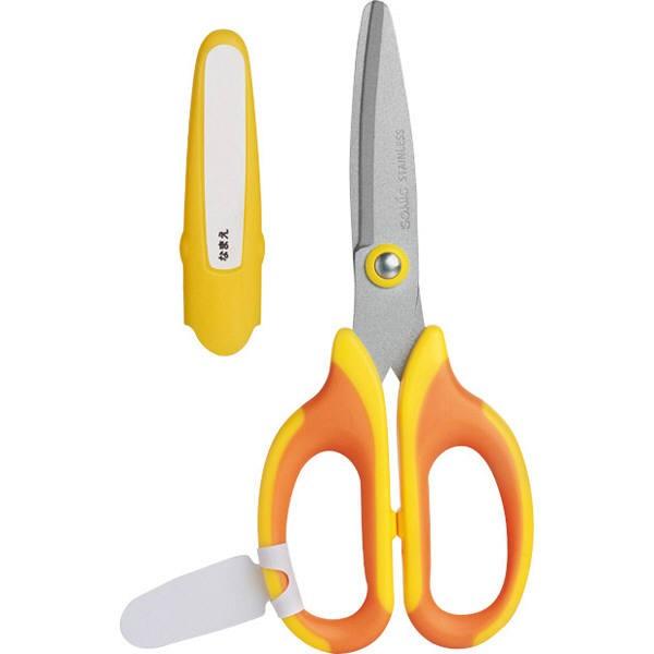 ソニック はさみ メガサク 学童はさみ 左手用 黄 SK-367-Y 単品