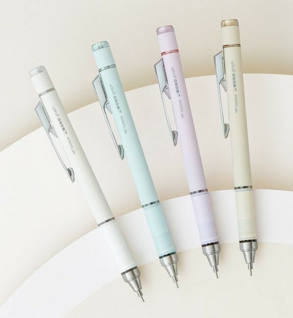 【トンボ鉛筆】MONO　シャープペンシル　モノグラフ　グリップ グレイッシュカラー　ペールピンク DPA-152G　DPA-151　0.5mmのサムネイル