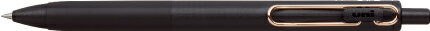 メーカー名：三菱鉛筆 商品名：ユニボール ワン（ローズゴールドver.）　＜数量限定＞ ボール径：0.38mm,0.5mm 軸色：黒軸、白軸 新技術ビーズパック顔料を使用した新インクで、一層色濃い文字が書け、 記憶に残りやすい効果が実証されたゲルインクボールペン