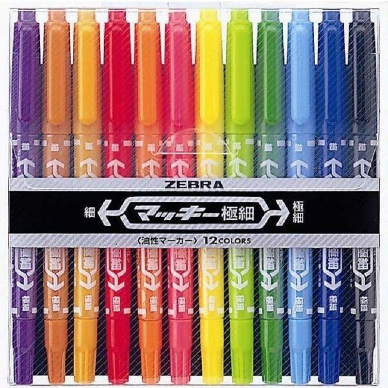 Rakuten - 【ゼブラ】油性マーカー マッキー極細　12色セット　MCF-12C