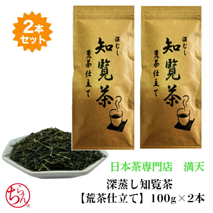 知覧茶 深むし 荒茶仕立て 荒茶 100g×2本 新茶 お茶 日本茶 緑茶 知覧茶 ちらん茶 茶葉 セット 送料無料 鹿児島茶 かごしま茶 深蒸し茶 深むしメール便 鹿児島 鹿児島知覧茶 国産 プレゼント お歳暮 ギフト ※ ティーバッグ ではありません。