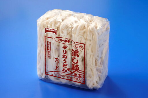 【冷凍】流し麺 デリカうどん(ハード) 250G 5食入 業務用 【冷凍】流し麺 デリカうどん(ハード) 250G 5食入 業務用