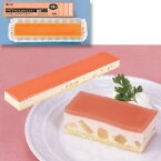 【冷凍】季)FCケーキ 白桃ムース 550G (フレック/冷凍ケーキ/フリーカットケーキ) 業務用