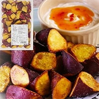 【冷凍】冷凍さつまいも(紅あずま)乱切り 1KG (ケンコーマヨネーズ/和風調理品/野菜) 業務用(4)