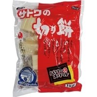 【常温】切り餅シングルパリットスリット 1KG (佐藤食品工業/米加工品) 業務用