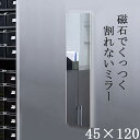 日本製 軽量 割れないミラー リフェクスミラー マグネットミラー W45xH120cm 姿見 全身鏡 マグネットタイプ 壁掛け 壁掛けミラー 磁石 マグネット付きミラー ミラー 鏡 (大型) 4カラー RMM-2