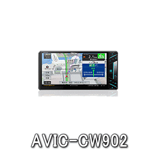  CarrozzeriaECYBER NAVIEAVIC-CW902 7V^200mmChp nfW DVD Bluetooth SD@J[ir2018