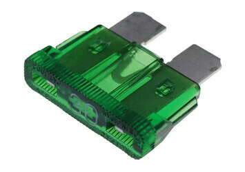 【商品情報】■メーカー：HERO ヒーロー電機■商品名：自動車用ブレードヒューズ■商品型式：FU-30【基本仕様】●定格電流：30A●色：緑●製品入数：10個／袋≪発送について≫こちらの商品は、メール便での発送となっております。誠に申し訳ございませんが代金引換での発送はご利用になれませんので予めご了承下さい。 ★ 商品の取付けおよび交換の作業を行う場合は、必ず正しい商品知識を持った専門店にご依頼して下さい。 ★ 商品不具合に関しましては、メーカー検証後の対応とさせていただきます。 　　なお、検証中の代替品はございませんのでご了承下さい。 ★ 万一不具合が発生した場合には商品交換のみの対応となります。 　　工賃およびその他費用のご請求につきましては誠に申し訳ございませんが応じかねますことをご了承下さい。
