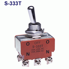 樂天商城 - 日本開閉器工業：トグルスイッチS-333T/6P：ON-OFF-ON