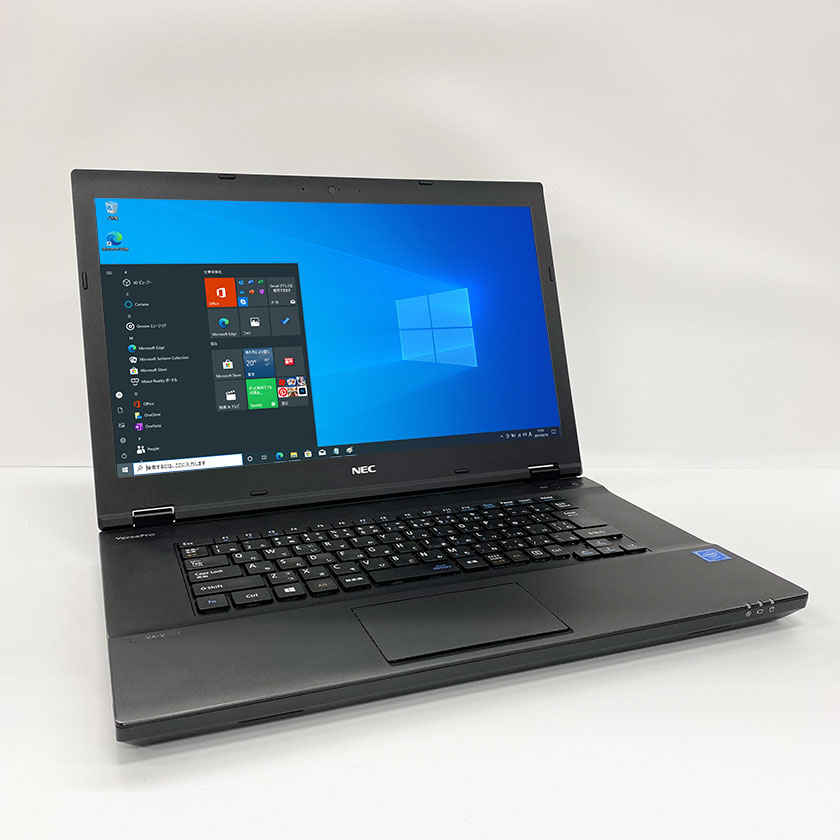 ポイント5倍! 中古ノートパソコン Windows 10 中古パソコン NEC VersaPro VA-V Celeron 3865U 1.8GHz 4GB 新品SSD120GB HDMI付き DVDマルチドライブ Windows10 64ビット OFFICE付き