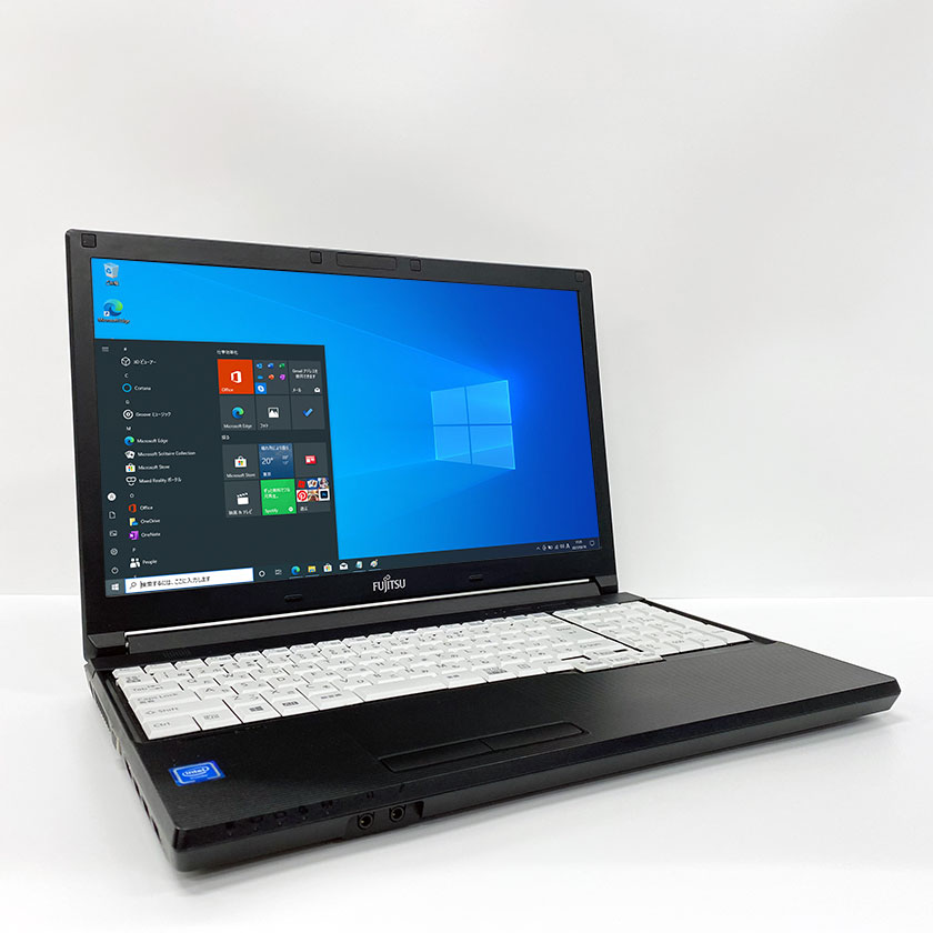 中古ノートパソコン Windows 10 テンキー付き 中古パソコン FUJITSU LIFEBOOK A576/S 第6世代 Core i5 6200U 2.3GHz 8GB 新品SSD120GB HDMI付き DVDドライブ Windows10 64ビット OFFICE付き