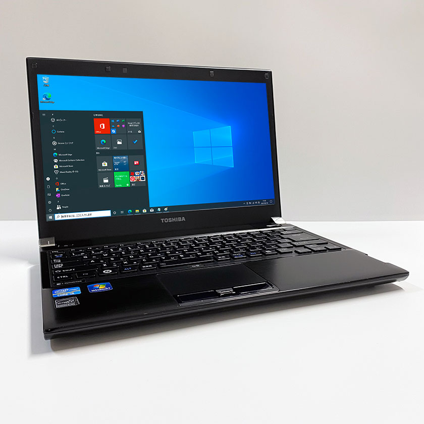 中古ノートパソコン Windows 10 中古パソコン TOSHIBA dynabook R732/F 第3世代 Core i5 3320M 2.6GHz 8GB SSD120GB 無線LAN DVDドライブ Windows10 64ビット OFFICE付き