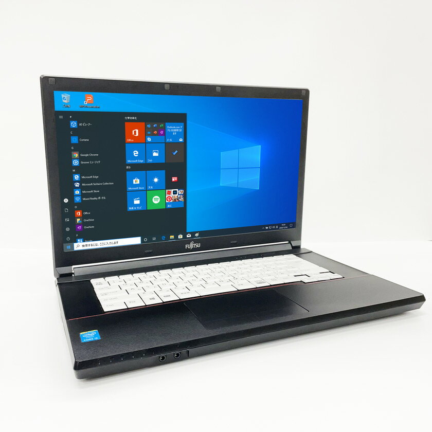 中古ノートパソコン Windows 10 中古パソコン FUJITSU LIFEBOOK A574/M 第4世代 Core i5 4GB 新品 SSD120GB HDMI 付き DVDドライブ Windows10 64ビット OFFICE付き