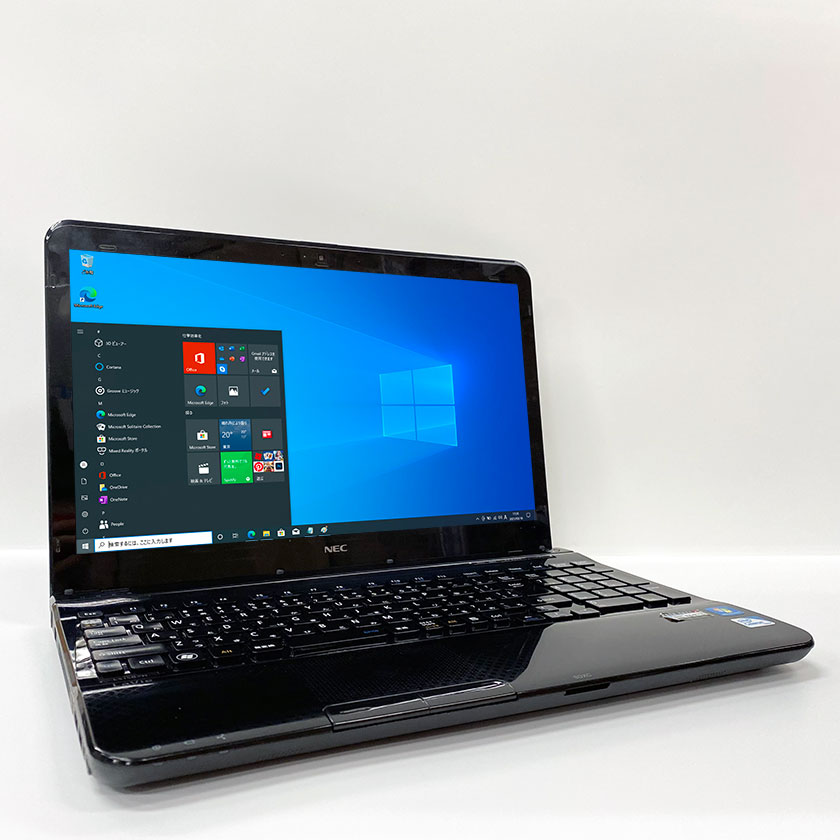 Webカメラ付き 訳あり・中古ノートパソコン Windows 10 テンキー付き 中古パソコン NEC LaVie LS150/H Celeron B815 1.6GHz 4GB HDD 320GB 無線LAN DVDドライブ Windows10 64ビット OFFICE付き