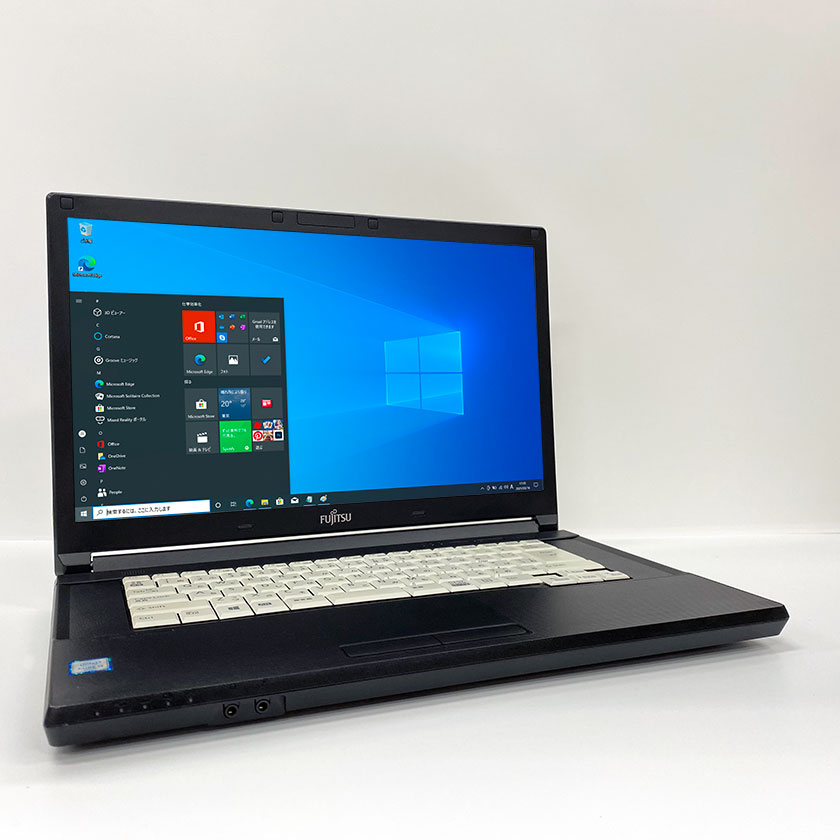 ポイント5倍! 中古ノートパソコン Windows 10 中古パソコン FUJITSU LIFEBOOK A576/N 第6世代 Core i3 6100U 2.3GHz 4GB 新品SSD 120GB 無線LAN DVDドライブ Windows10 64ビット OFFICE付き