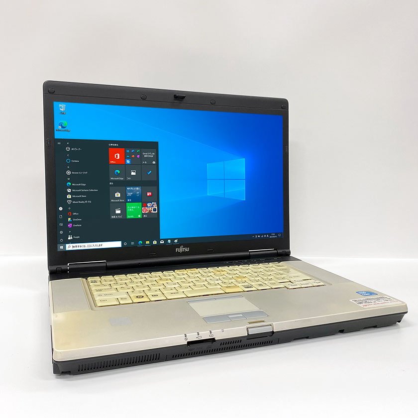 ポイント5倍! 訳あり・中古ノートパソコン Windows 10 中古パソコン FUJITSU FMV-E780/A Core i5 520M 2.4GHz 4GB HDD 320GB 無線LAN DVDドライブ Windows10 64ビット OFFICE付き