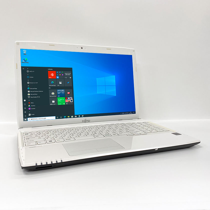 Webカメラ付き 中古ノートパソコン Windows 10 テンキー付き 中古パソコン FUJITSU LIFEBOOK WA1/S Celeron 2950M 2.0GHz 4GB HDD 500GB 無線LAN DVDドライブ Windows10 64ビット OFFICE付き