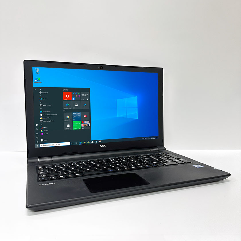 ポイント5倍! Webカメラ付き 中古ノートパソコン Windows 10 中古パソコン NEC VersaPro VE-3 第7世代 Core i5 7200U 2.5GHz 8GB 新品SSD240GB 無線LAN DVDドライブ Windows10 64ビット OFFICE付き