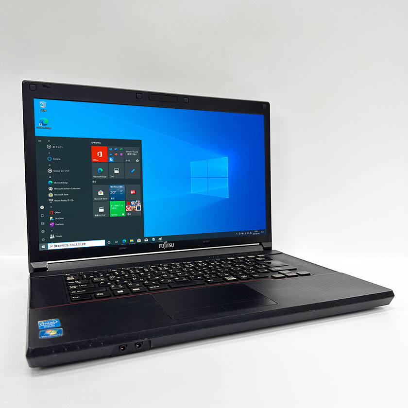 訳あり・中古ノートパソコン Windows 10 中古パソコン FUJITSU LIFEBOOK A553/G Celeron B730 1.8GHz 4GB HDD 500GB 無線LAN DVDドライブ Windows10 64ビット OFFICE付き