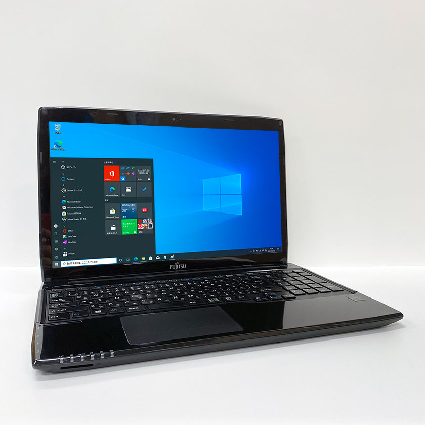 Webカメラ付き 中古ノートパソコン Windows 10 テンキー付き 中古パソコン FUJITSU LIFEBOOK WA1/R Celeron 2950M 2.0GHz 4GB HDD 500GB 無線LAN DVDドライブ Windows10 64ビット OFFICE付き