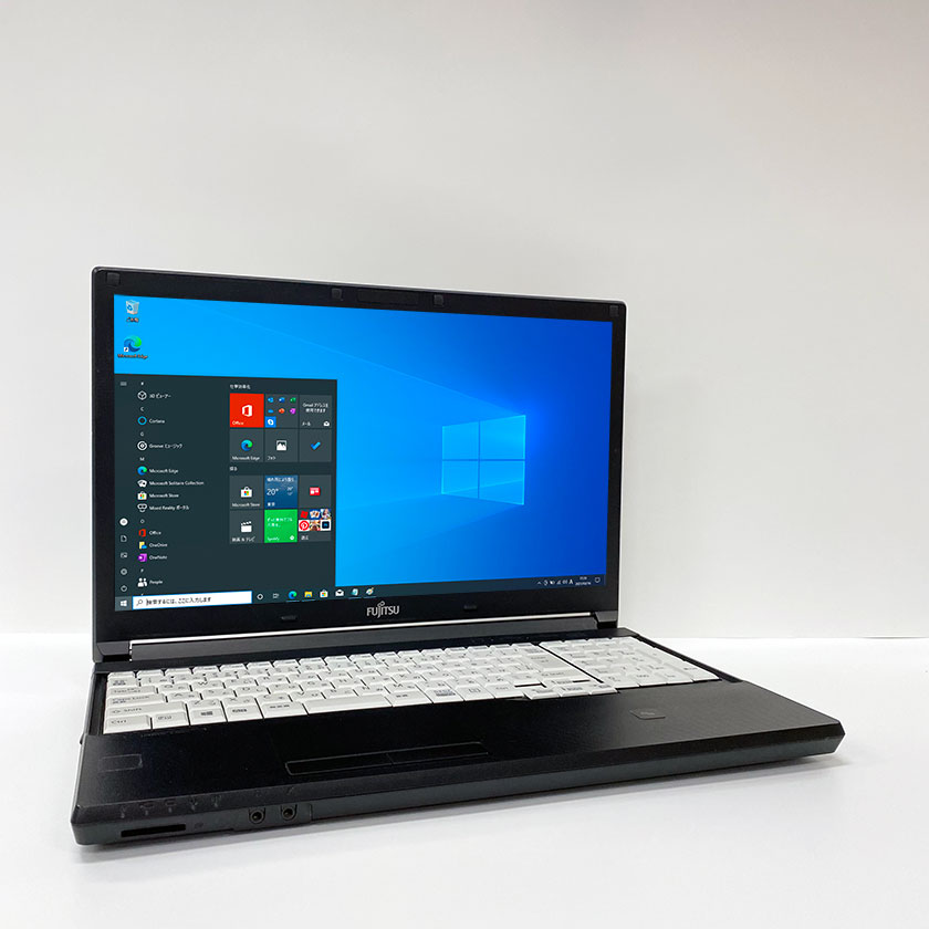 中古ノートパソコン Windows 10 中古パソコン テンキー付き FUJITSU LIFEBOOK A747/S 第7世代 Core i5 7300U 2.6GHz 8GB 新品SSD 120GB 無線LAN DVDドライブ Windows10 64ビット OFFICE付き