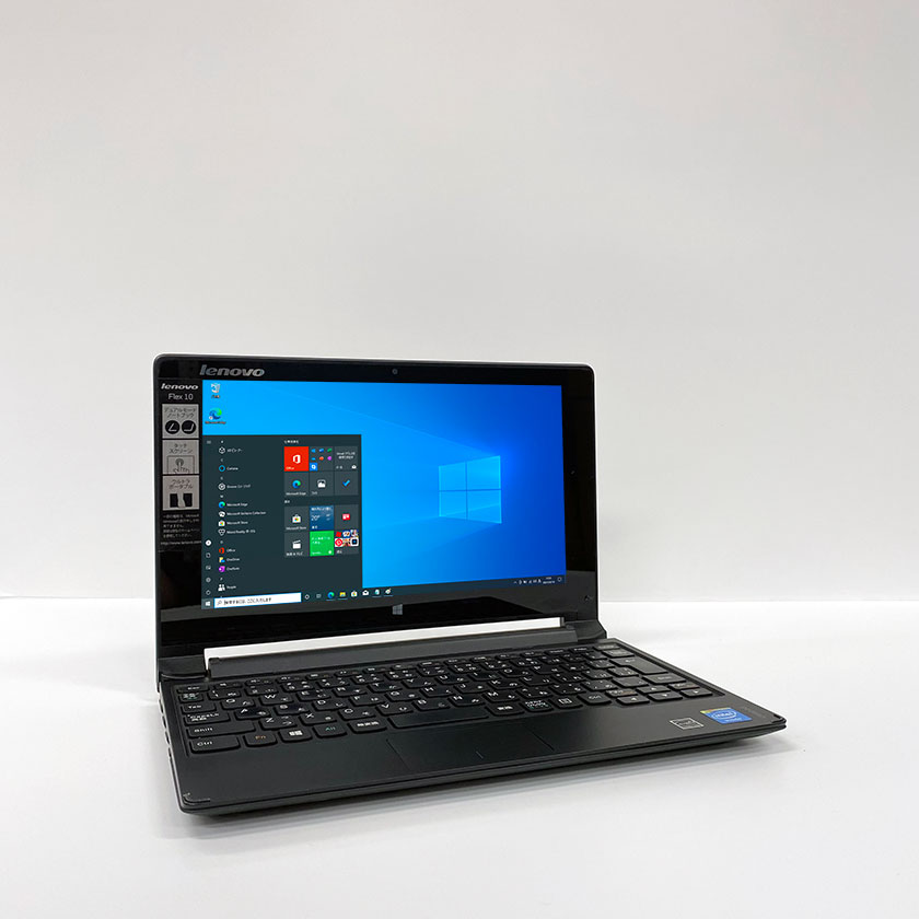 ポイント5倍! Webカメラ付き タッチパネル搭載 訳あり・中古ノートパソコン Windows 10 中古パソコン Lenovo IdeaPad Flex 10 Celeron N2810 2.0GHz 4GB HDD 500GB 無線LAN Windows10 64ビット OFFICE付き