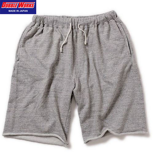 ダブルワークス DUBBLE WORKS 84002 LIGHT SWEAT SHORT PANTS HEATHER GREY スウェット　ショート　パンツ　ヘザーグレー