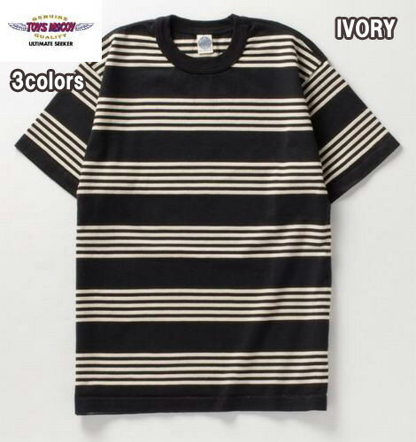 トイズマッコイ TOYS McCOY TMC2342 MULTI BORDERED TEE マルチボーダー　Tシャツ