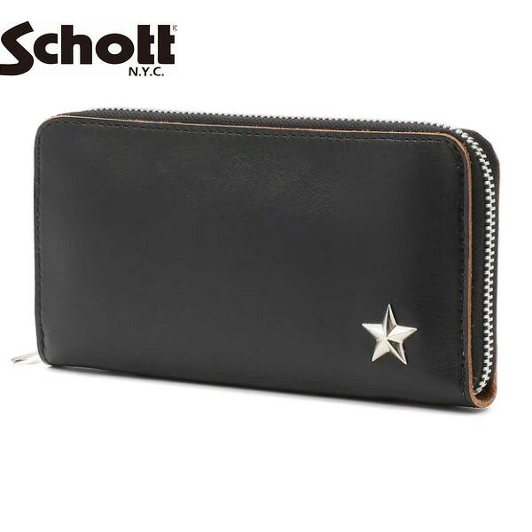 ショット SCHOTT 7822970002(3129103) ONE STAR ZIP WALLET ワンスター ジップウォ...