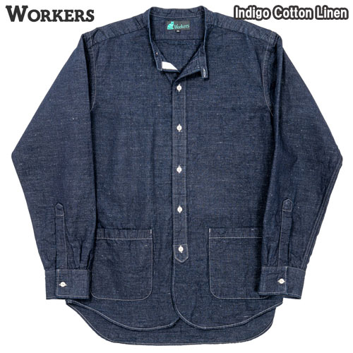 楽天市場】workers バンドカラーシャツ（メンズファッション）の通販