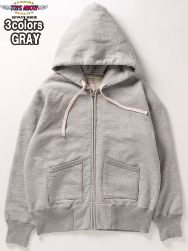 トイズマッコイ TOYS McCOY　TMC2468 MILITARY HEAVY WEIGHT FULL ZIP SWEAT PARKA スウェットパーカー