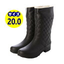 20.0cm ブラック キッズ 防水防寒ブーツ ロング レインブーツ ファー付き 長靴 雨靴 完全防水 耐候性 屈曲性 防滑底 3E 幅広 黒 ブラック 20.0cm xm_24062