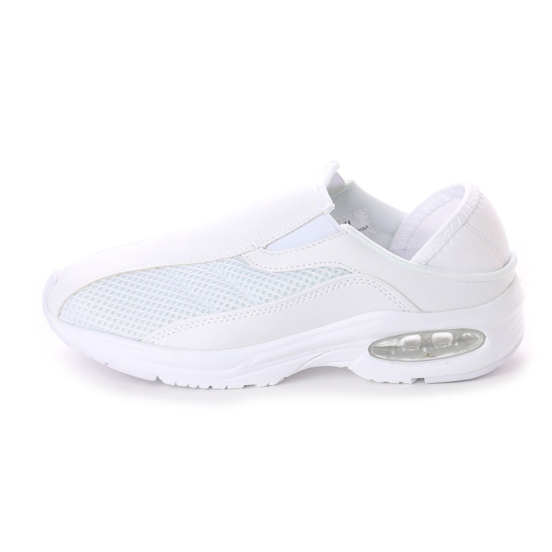 【送料無料・即日発送・サイズ交換可】[ANGEL FIT] ナースシューズ 看護士シューズ クロッグスニーカー クロッグサンダル キックバックシューズ ルームシューズ オフィスシューズ 上履き 2Wayスリッポン レディース S/M/L/LL ホワイト 白 af_16544