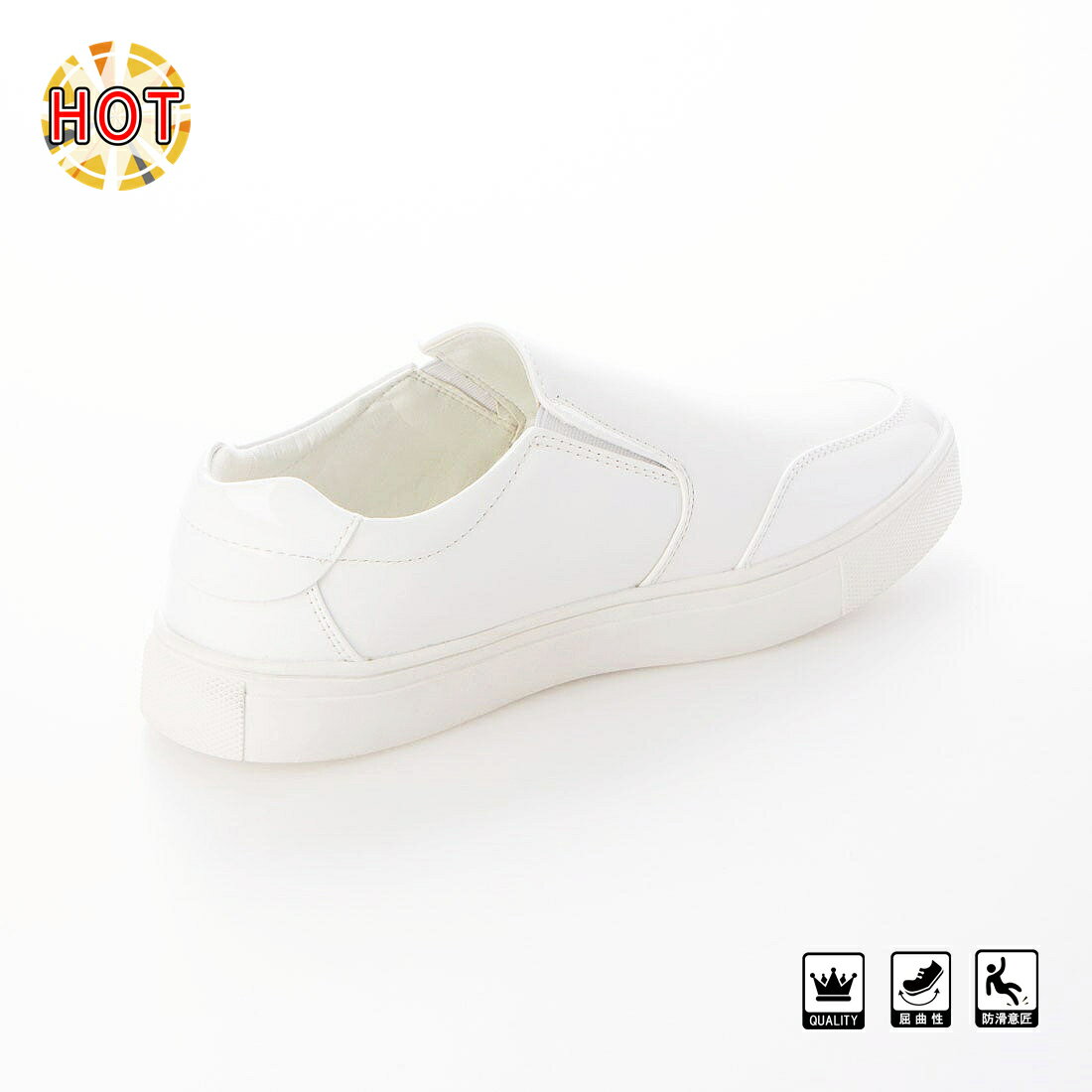 23.0cm ホワイト スニーカー 【14時まで注文当日出荷対応】 デッキシューズ カジュアルシューズ デザインスニーカー タウンシューズ タウンウォーキング ビジネスシューズ 23.0cm 男女兼用 スリッポン レディース メンズ aw_21109