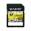 《新品アクセサリー》 SUNEAST (サンイースト) ULTIMATE PRO SDXCカード 256GB UHS-II V60 U3 SE-SDU225 【...