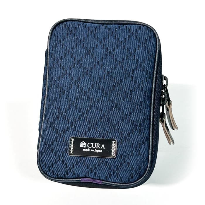 《新品アクセサリー》 蔵Cura (クラ) デニム刺子クリーニングポーチセット CFCD-100 PPL パープル【KK9N0D18P】